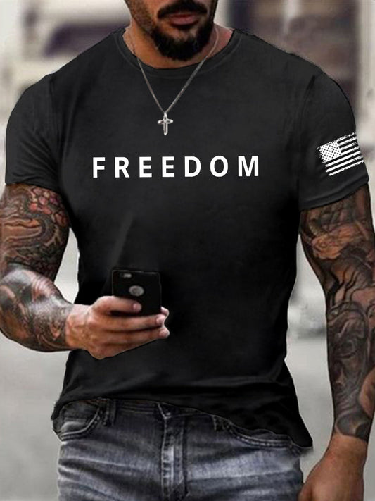 Men's Freedom Is Not Free R.I.P Charlie Kirk Short Sleeve T-shirt