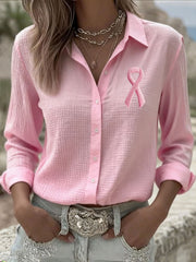 Women's Breast Cancer Awareness Pink Ribbon Shirts