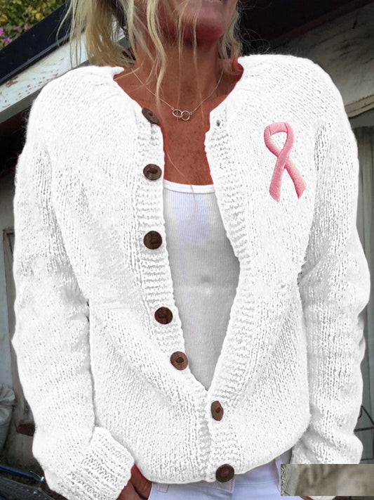 Women's Breast Cancer Awareness Pink Ribbon Cardigans