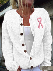 Women's Breast Cancer Awareness Pink Ribbon Cardigans
