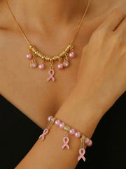 Women's Breast Cancer Awareness Pink Ribbon Accessories