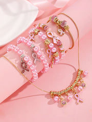 Women's Breast Cancer Awareness Pink Ribbon Accessories