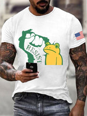 Men's Resist Frog Printed T-shirt