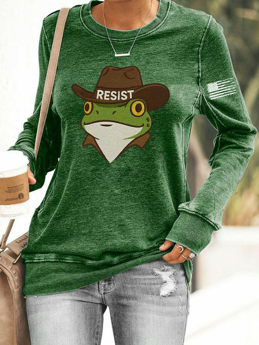 Women's Frog Resist Printed Sweatshirt