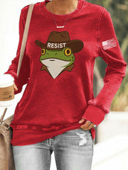 Women's Frog Resist Printed Sweatshirt
