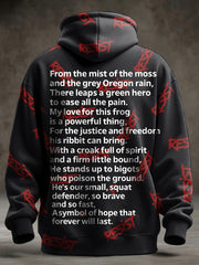 Men's Oversized Drop-Shoulder Hoodie with Pockets