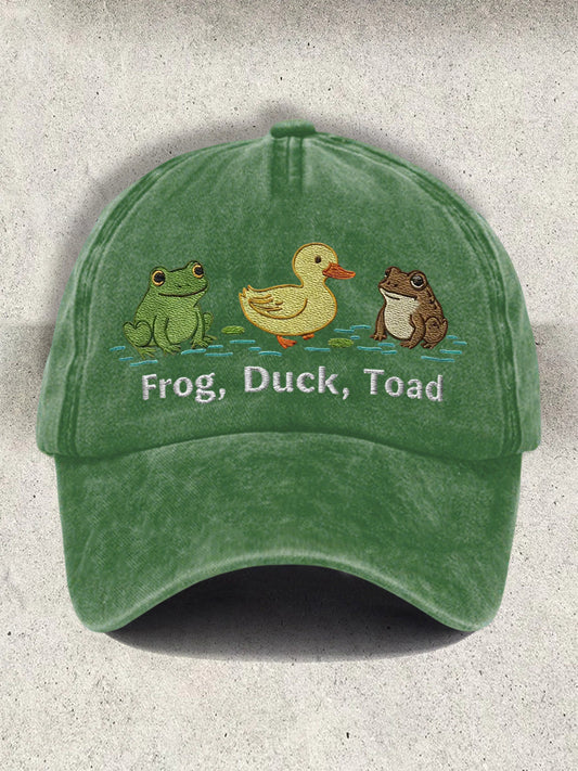 Unisex Resort FDT Polish Frog Print Cap
