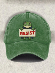 Unisex Resort FDT Polish Frog Print Cap