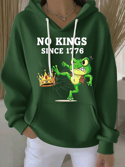 Women's Resist Portland Frog NO KINGS SINCE 1776 Hoodie Sweatshirt
