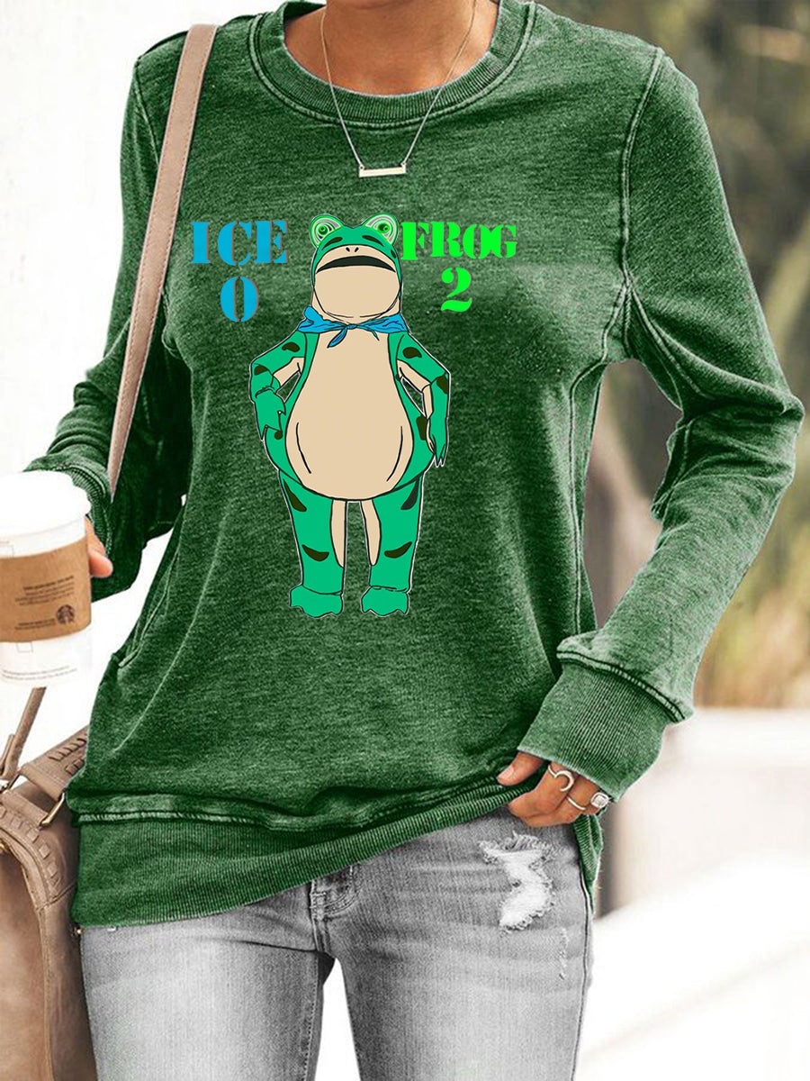 Women's Resist Portland Frog Print Sweatshirt