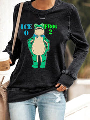 Women's Resist Portland Frog Print Sweatshirt