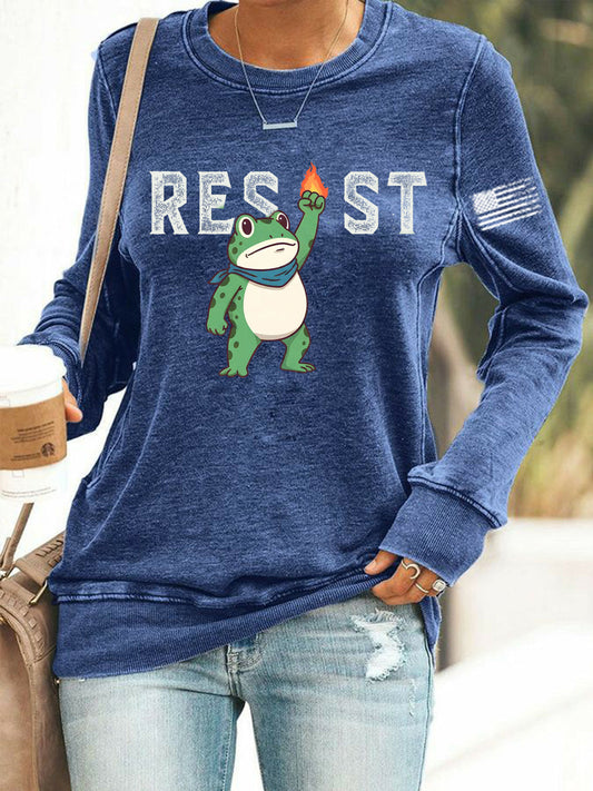 Women's Frog Resist Printed Sweatshirt