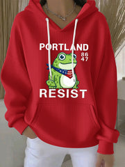 Women's Resist Portland Frog Sweatshirt Hoodie
