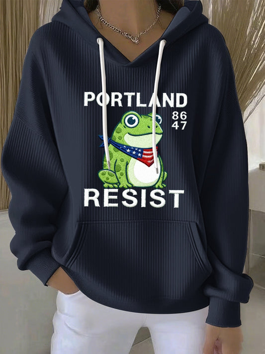 Women's Resist Portland Frog Sweatshirt Hoodie