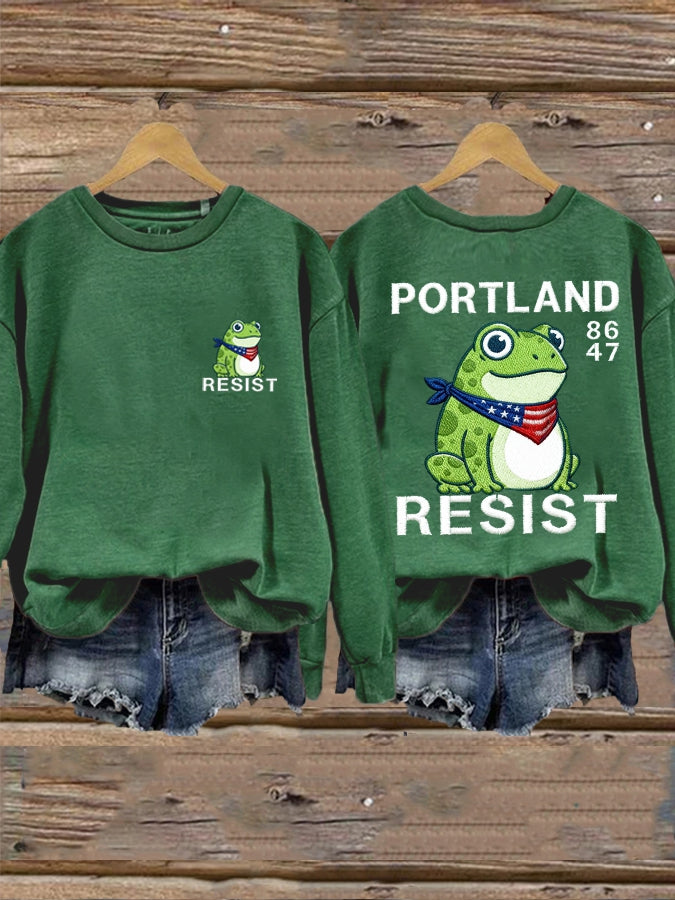 Women's Resist Portland Frog Sweatshirt
