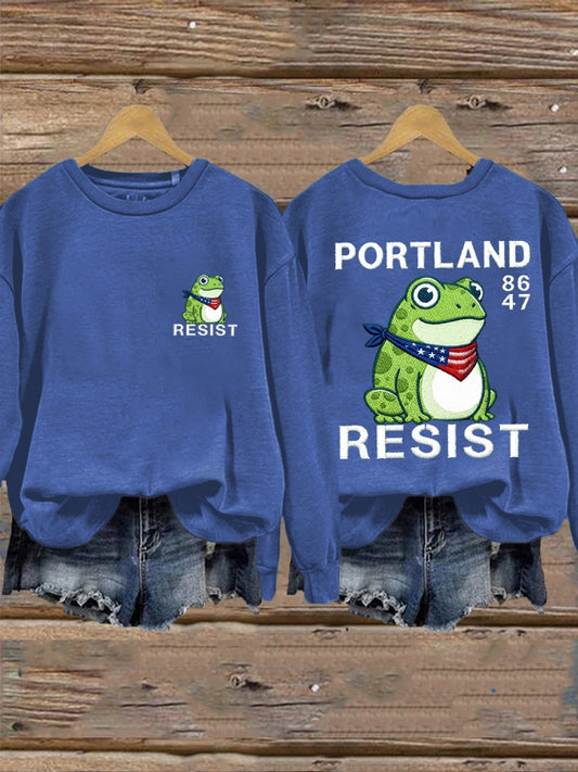 Women's Resist Portland Frog Sweatshirt