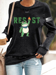 Women's Frog Resist Printed Sweatshirt