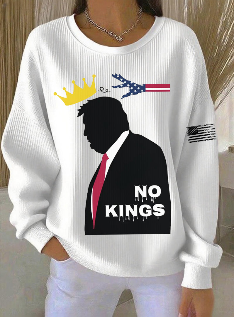 Women's No Kings Printed Sweatshirt