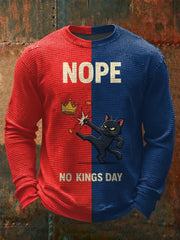 Men's No Kings Waffle Long Sleeve T-Shirt
