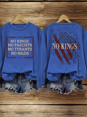 Women's No Kings Print Sweatshirt