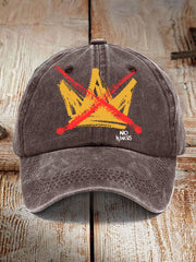 Unisex No Kings Print Hat