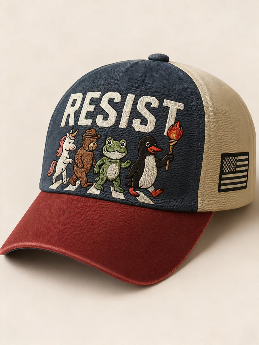 Unisex Resist Frog Printed Hat