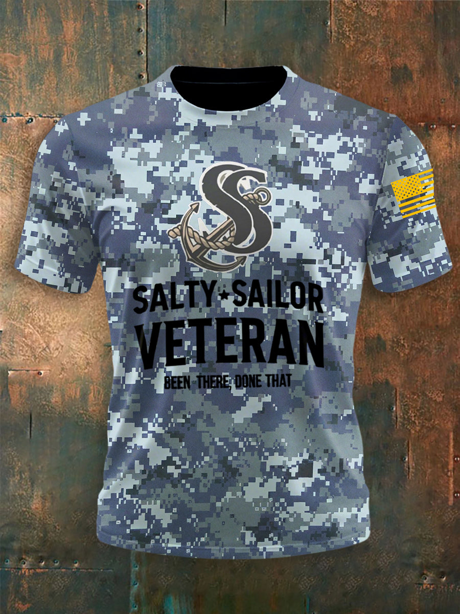 Men's Navy 250th Anniversary Crew Neck T-shirt