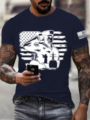 Men's Navy 250th Anniversary Printed T-shirt