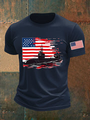 Men's Navy 250th Anniversary Printed T-shirt