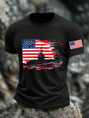 Men's Navy 250th Anniversary Printed T-shirt