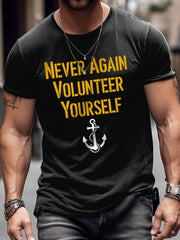 Men's Funny Navy short sleeves t-shirt