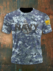 Men's Navy 250th Anniversary Crew Neck T-shirt