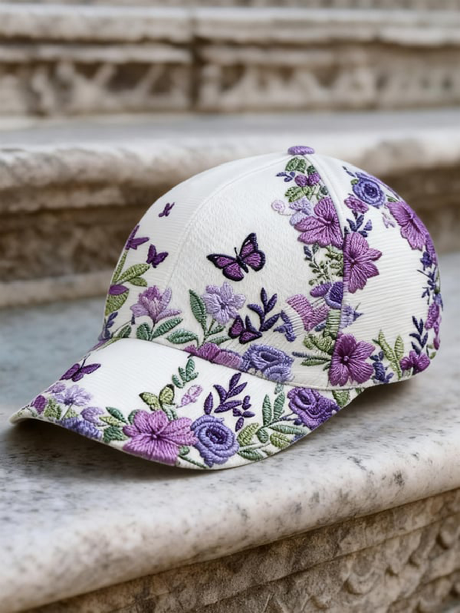Unisex Retro Bohemian Floral Print Casual Hat