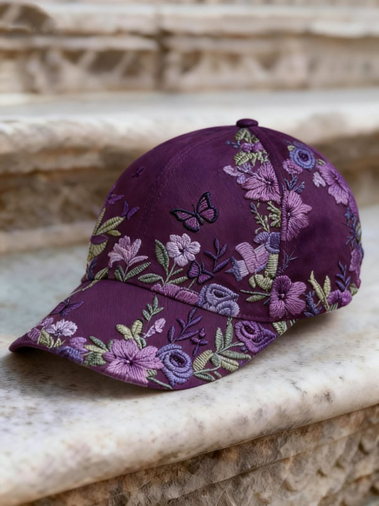 Unisex Retro Bohemian Floral Print Casual Hat