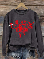 Women's  TV show Inspired Stranger Christmas sweatshirt