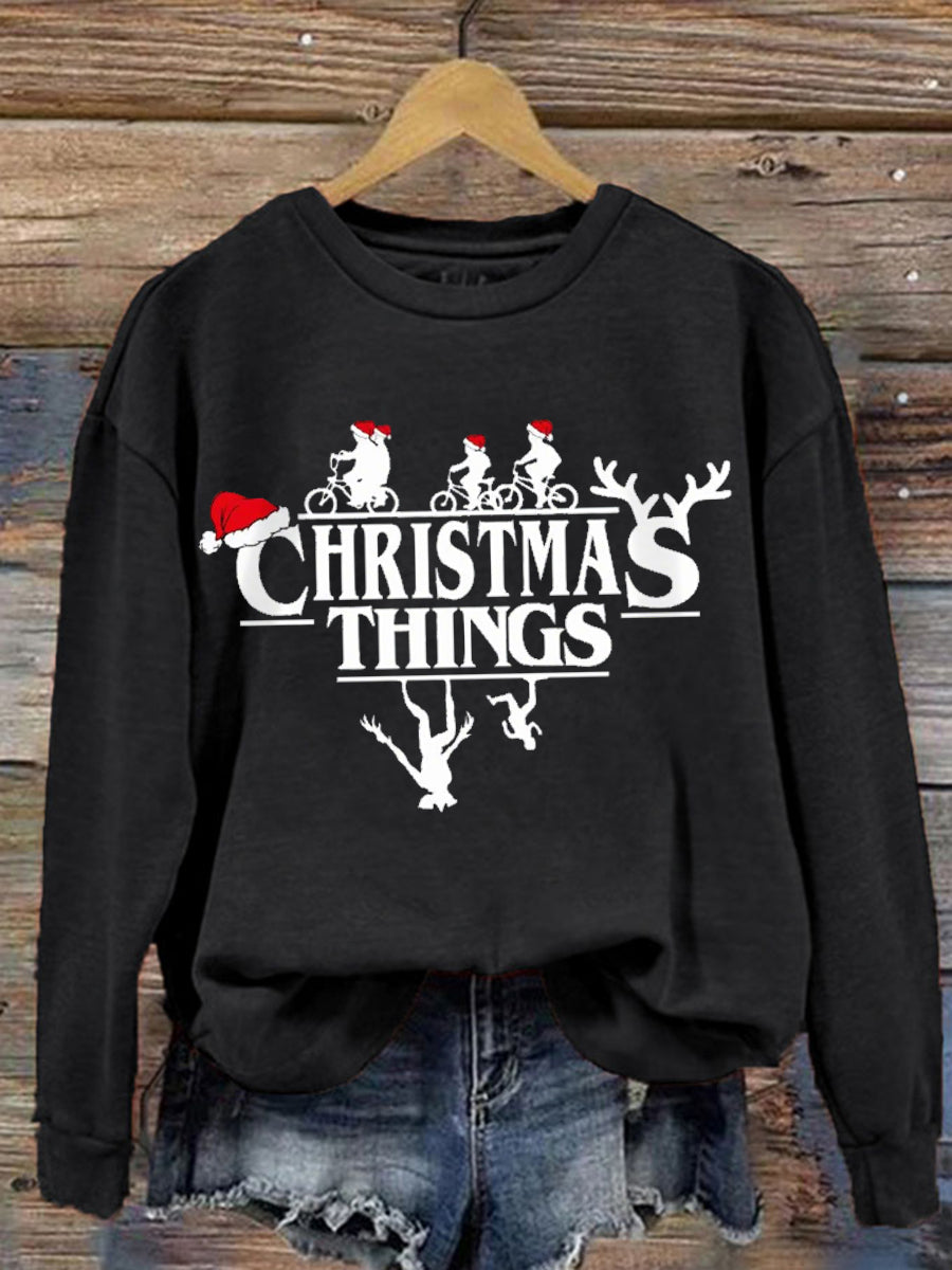 Women's  TV show Inspired Stranger Christmas sweatshirt