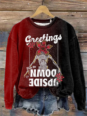 Women's TV show Inspired Stranger Christmas Sweatshirt