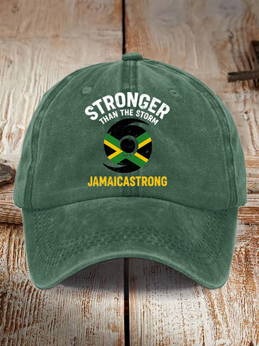 Unisex Jamaica Strong Stronger Than The Storm Hat