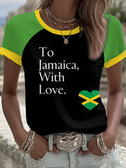 Women's Hurricane Melissa Pray For Jamaica Print T-shirt