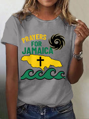 Women's Hurricane Melissa Jamaica Stronger Than The Storm Pray For Jamaica Tee