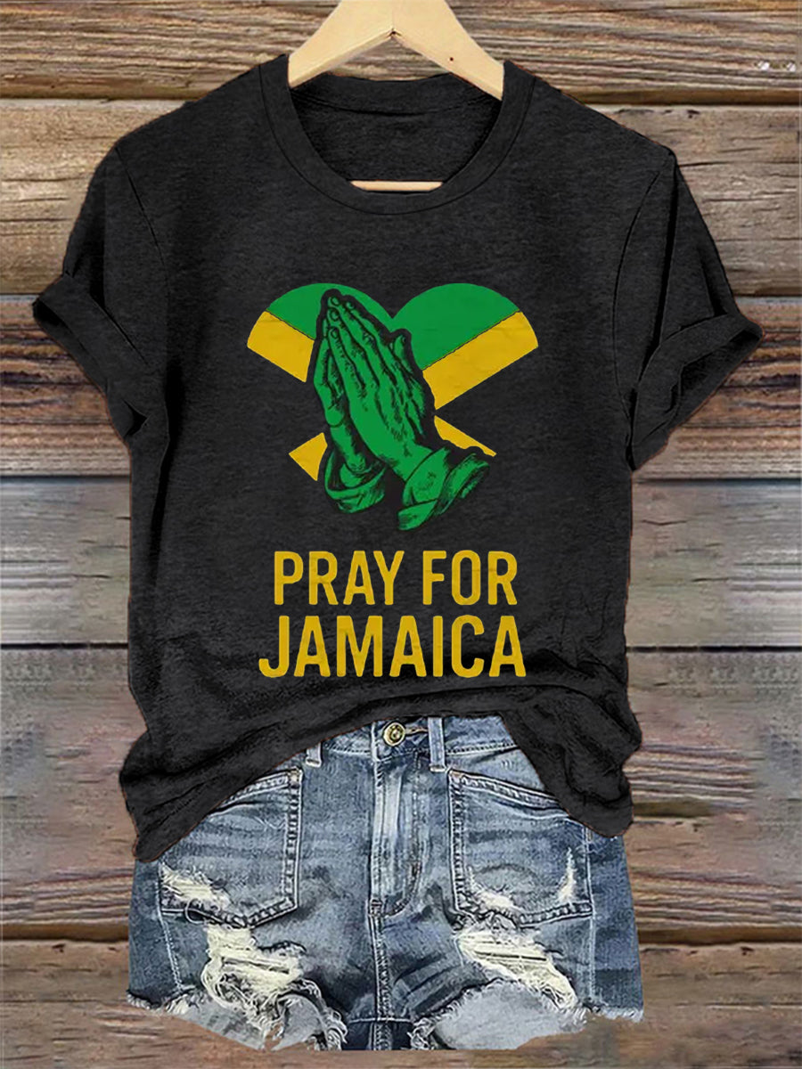 Women's Hurricane Melissa Jamaica Stronger Than The Storm Pray For Jamaica Tee