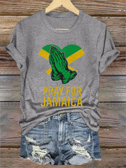 Women's Hurricane Melissa Jamaica Stronger Than The Storm Pray For Jamaica Tee