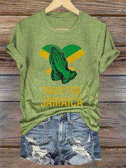 Women's Hurricane Melissa Jamaica Stronger Than The Storm Pray For Jamaica Tee