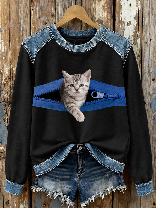 Women's cat sweatshirts
