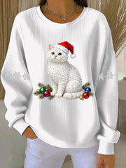 Women's Christmas Print Casual Sweatshirt