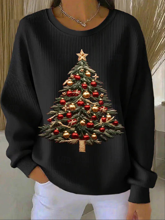 Women's Christmas Print Casual Sweatshirt