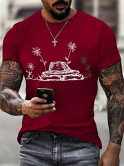 Men's Todd Snider imitation cotton short-sleeved T-shirt