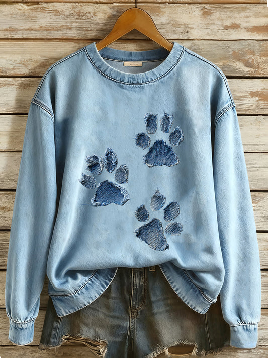 Women's Dog Paw Sweatshirt