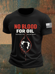 Men's No Blood For Oil Short-sleeved T-shirt