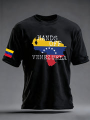 Men's Hands Off Venezuela Freedom Venezuela Short Sleeve T-shirt